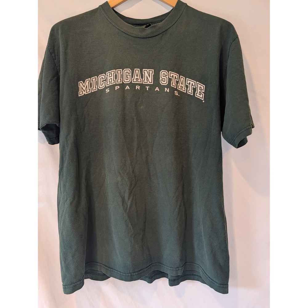 Gear For Sports Michigan State Spartans Mens Large Green T-Shirt Big Cotton MSU